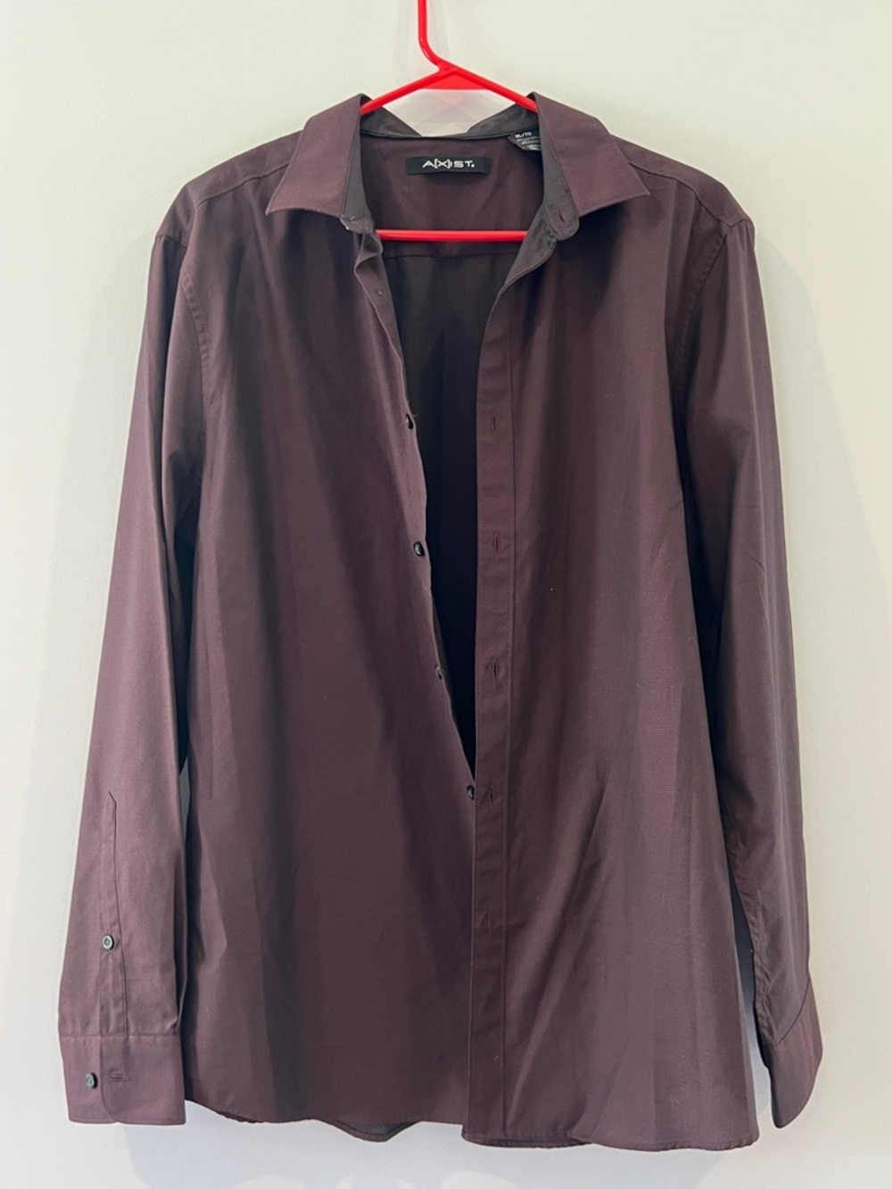 Ost Men's Deep Brown Button-Up Shirt